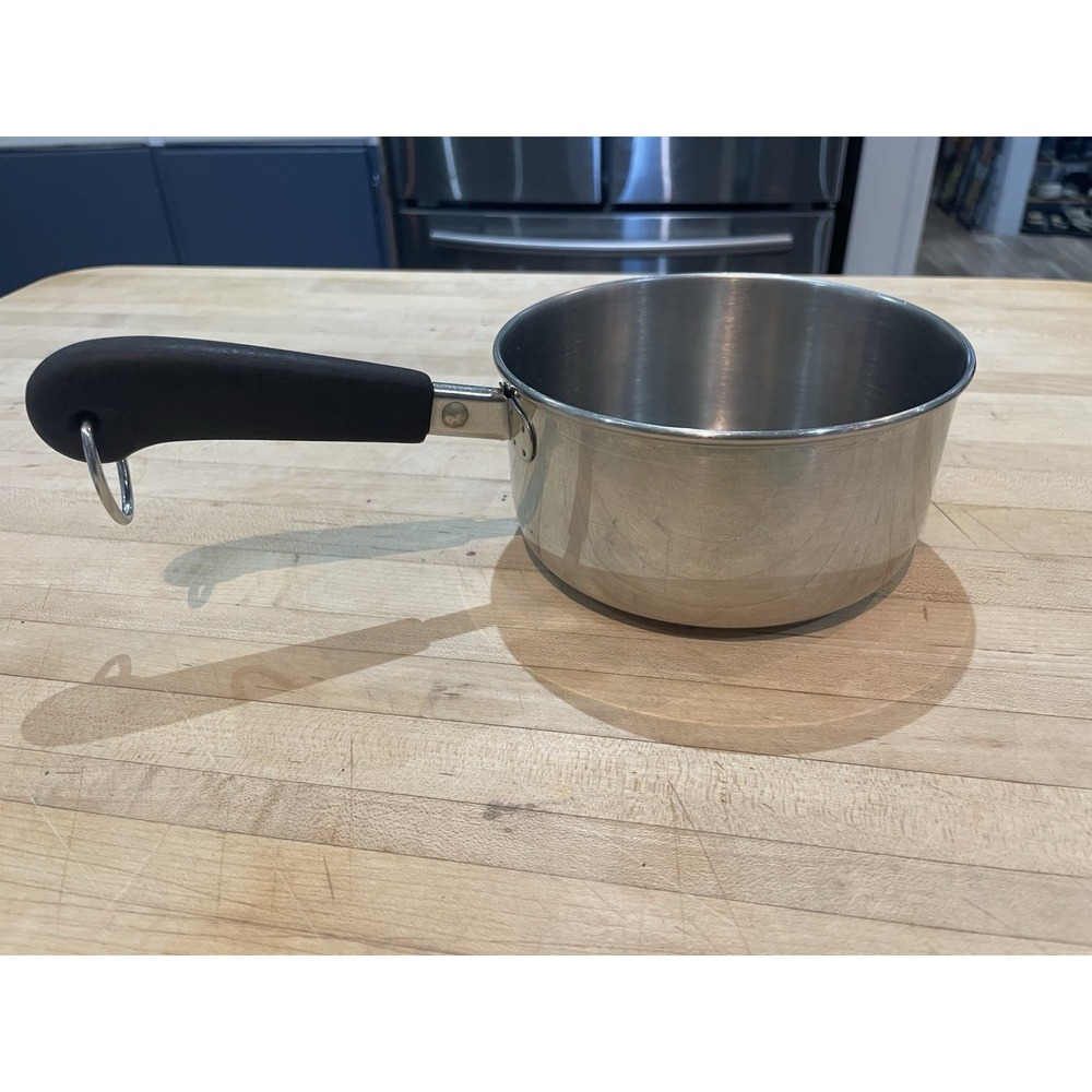 REVERE WARE 1801 Stainless Steel Tri Ply Disc Bottom 1 qt Pan Clinton IL No Lid